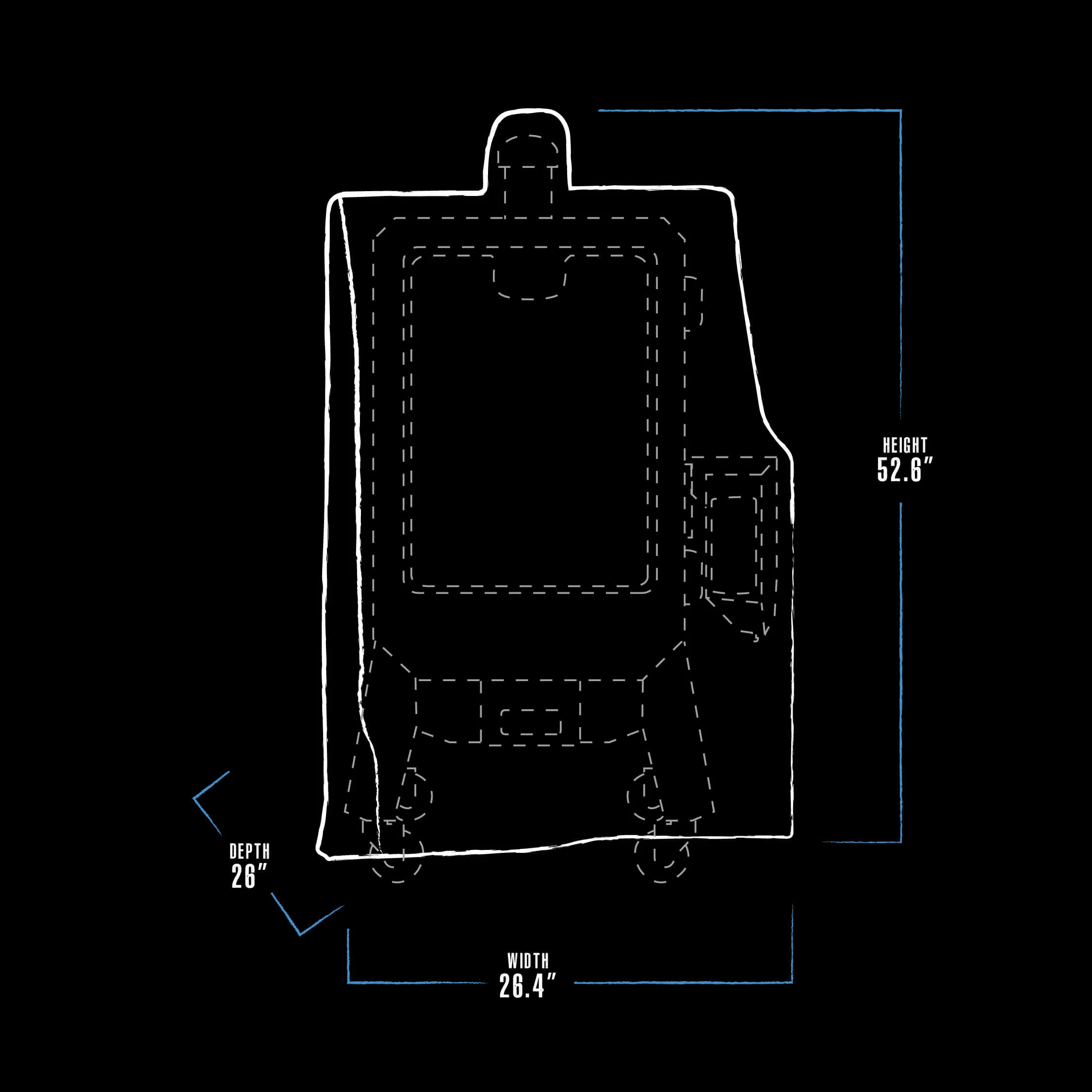 6-Series Wood Pellet Vertical Smoker Cover - Image 2