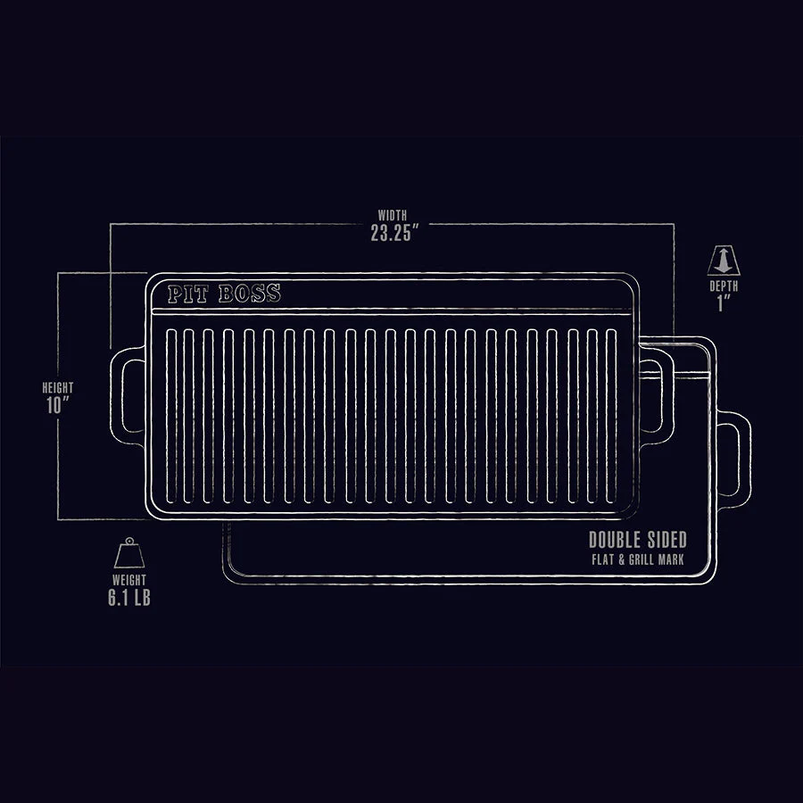10" x 20" Cast Iron Griddle - Image 4