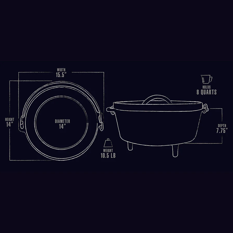 14in Cast Iron Dutch Oven - Image 5