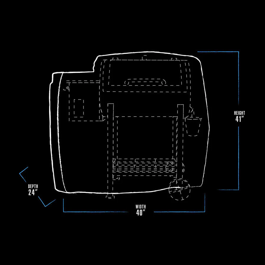 340-500 Wood Pellet Grill Cover - Image 2