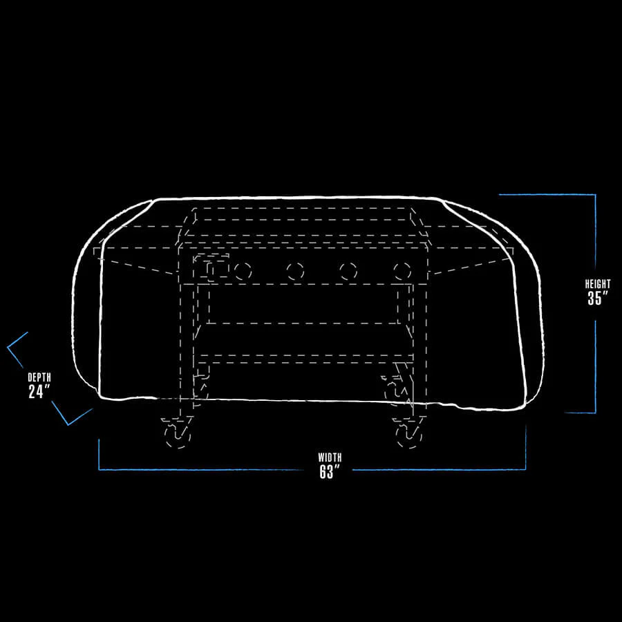 4-Burner Standard Griddle Cover - Image 2