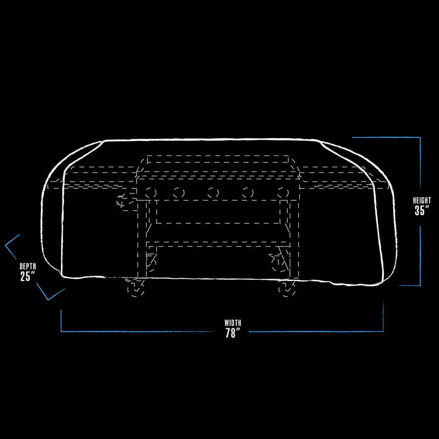 Deluxe 4/5-Burner Griddle Cover - Image 2