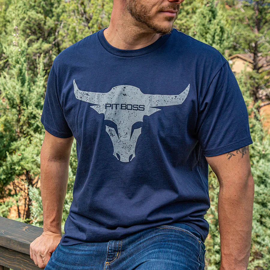 Men’s Midnight Navy Bull T-Shirt - Image 3