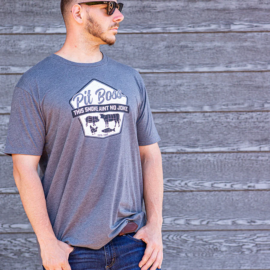 Men’s Titanium Heather Masters of Smoke T-Shirt - Image 2