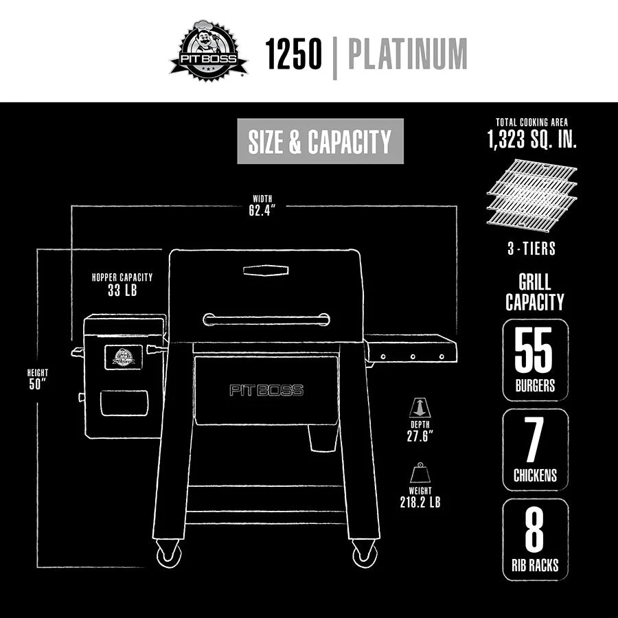 Platinum 1250 Wood Pellet Grill - Image 9