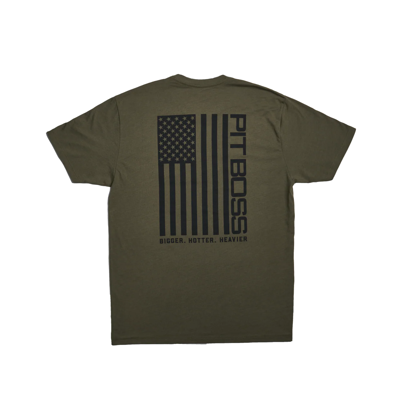 Vertical Flag Men’s T-Shirt - Military Heather Green - Image 2