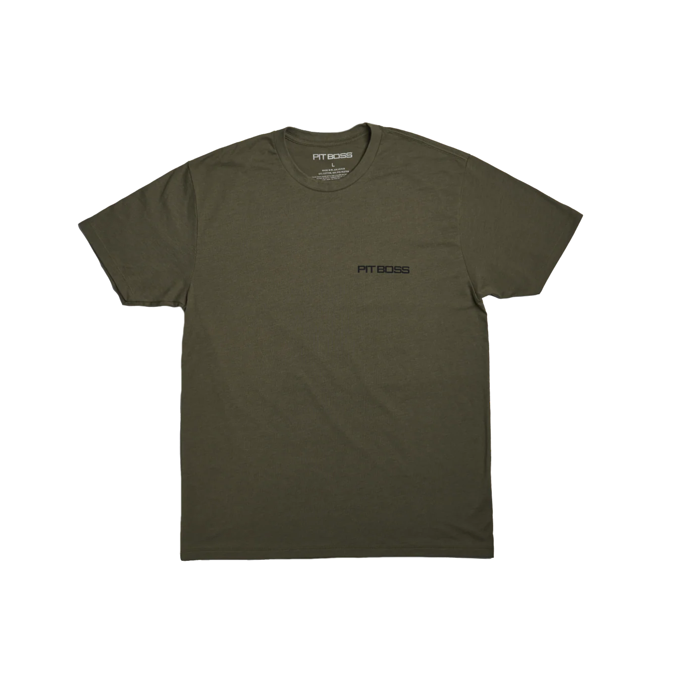 Vertical Flag Men’s T-Shirt - Military Heather Green - Image 3
